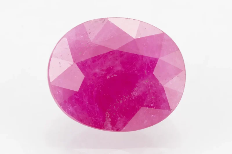 Mozambique Ruby Stone (Manik Stone) 7.39 Carat (8.12 Ratti) showcasing vibrant red color