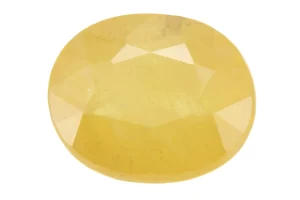 Natural Nizerian Yellow Sapphire 3.30 Carat / 3.63 Ratti Front View