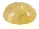 Natural Vivid Blue Nigerian Yellow Sapphire (Pukhraj) 6.13 Carat / 6.74 Ratti - Back View - Ratna Gems