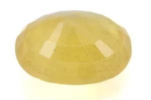 Natural Nizerian Yellow Sapphire 3.55 Carat / 3.90 Ratti Back View