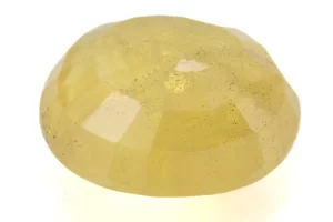 Natural Nizerian Yellow Sapphire 3.65 Carat / 4.01 Ratti Back View