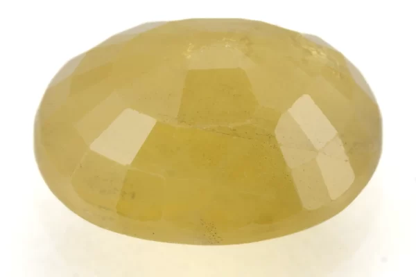 Natural Nizerian Yellow Sapphire 3.80 Carat / 4.18 Ratti Back View