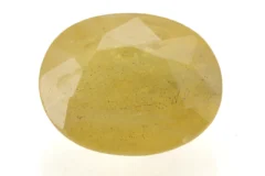 Natural Nizerian Yellow Sapphire 3.80 Carat / 4.18 Ratti Front View