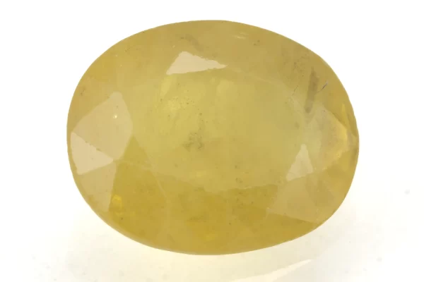 Natural Nizerian Yellow Sapphire 3.90 Carat / 4.28 Ratti Front View