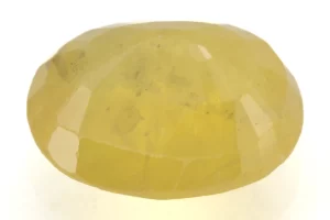 Natural Nizerian Yellow Sapphire 3.90 Carat / 4.28 Ratti Back View