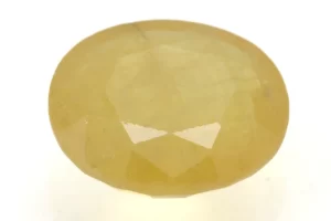 Natural Nizerian Yellow Sapphire 4.05 Carat / 4.45 Ratti Front View