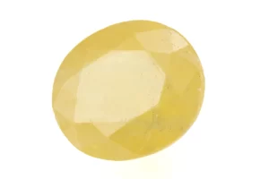 Natural Nizerian Yellow Sapphire 4.10 Carat / 4.50 Ratti Front View