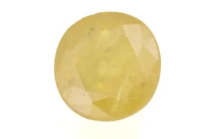 Natural Nizerian Yellow Sapphire 4.10 Carat / 4.50 Ratti Front View