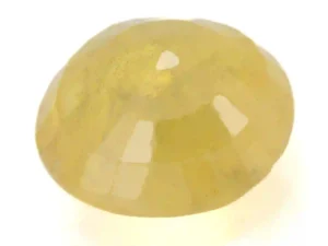 Natural Nizerian Yellow Sapphire 4.10 Carat / 4.50 Ratti Back View