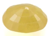 Natural Nizerian Yellow Sapphire 4.15 Carat / 4.56 Ratti Back View