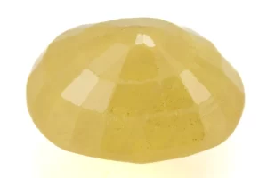 Natural Nizerian Yellow Sapphire 4.15 Carat / 4.56 Ratti Back View