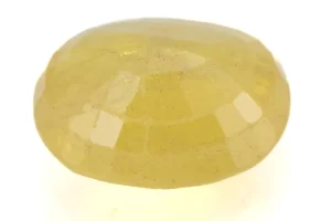 Natural Nizerian Yellow Sapphire 4.20 Carat / 4.61 Ratti Back View