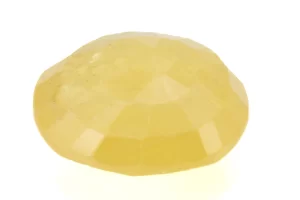 Natural Nizerian Yellow Sapphire 4.20 Carat / 4.61 Ratti Back View