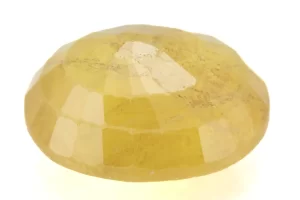 Natural Nizerian Yellow Sapphire 4.30 Carat / 4.72 Ratti Back View