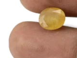 Certified Original Pukhraj Stone 4.83 Ratti (4.40 Carat) Yellow Sapphire