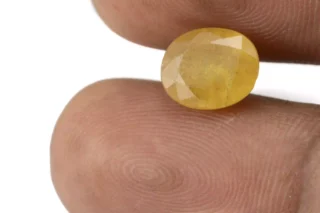 Certified Original Pukhraj Stone 4.83 Ratti (4.40 Carat) Yellow Sapphire