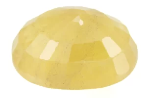 Natural Nizerian Yellow Sapphire 4.70 Carat / 5.16 Ratti Back View