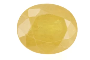 Certified Pukhraj Stone 6.05 Carat (6.65 Ratti) Yellow Sapphire