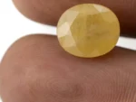 Natural Nizerian Yellow Sapphire 6.05 Carat / 6.65 Ratti Size Reference