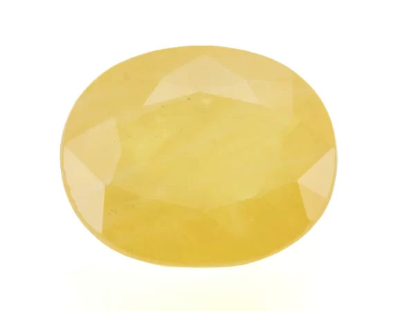 Natural Nizerian Yellow Sapphire 6.25 Carat / 6.87 Ratti Front View