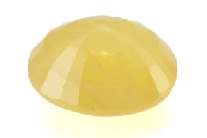 Natural Nizerian Yellow Sapphire 6.25 Carat / 6.87 Ratti Back View