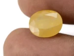 Natural Nizerian Yellow Sapphire 6.25 Carat / 6.87 Ratti Size Reference