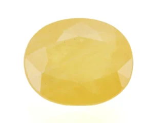 Original Pukhraj Stone 6.87 Ratti (6.25 Carat) Yellow Sapphire showcasing vibrant opulence