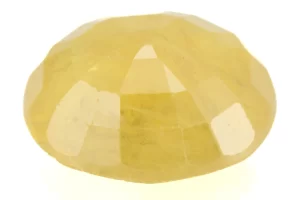 Natural Nizerian Yellow Sapphire 6.30 Carat / 6.92 Ratti Back View