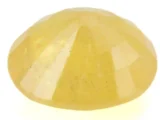 Natural Nizerian Yellow Sapphire 6.40 Carat / 7.03 Ratti Back View