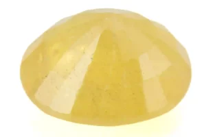 Natural Nizerian Yellow Sapphire 6.40 Carat / 7.03 Ratti Back View