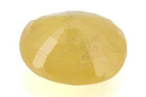 Natural Nizerian Yellow Sapphire 6.45 Carat / 7.09 Ratti Back View