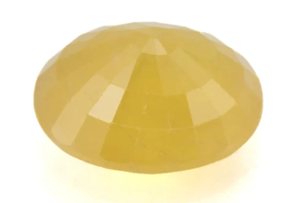 Natural Nizerian Yellow Sapphire 6.45 Carat / 7.09 Ratti Back View