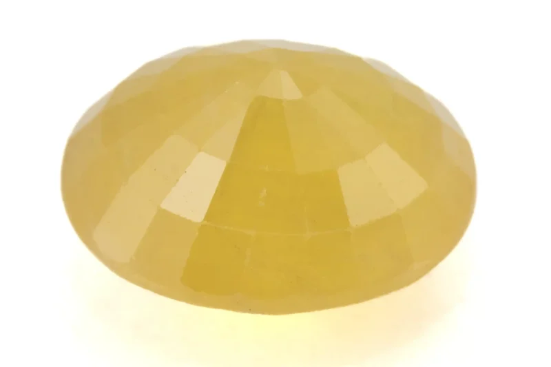 Natural Nizerian Yellow Sapphire 6.45 Carat / 7.09 Ratti Back View