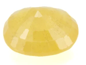 Natural Nizerian Yellow Sapphire 6.55 Carat / 7.20 Ratti Back View