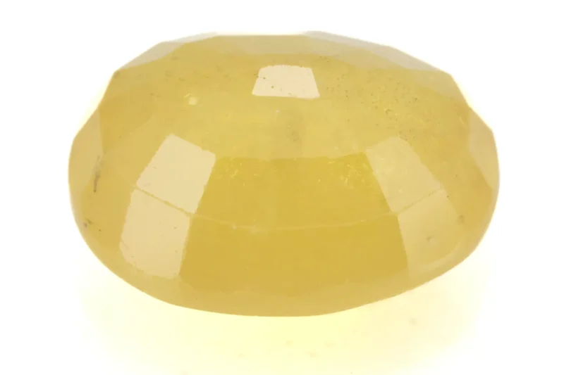 Natural Nizerian Yellow Sapphire 6.60 Carat / 7.25 Ratti Back View