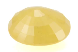 Natural Nizerian Yellow Sapphire 6.70 Carat / 7.36 Ratti Back View