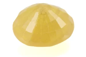 Natural Nizerian Yellow Sapphire 6.90 Carat / 7.58 Ratti Back View