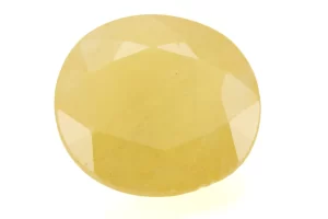 Natural Nizerian Yellow Sapphire 7.00 Carat / 7.69 Ratti Front View