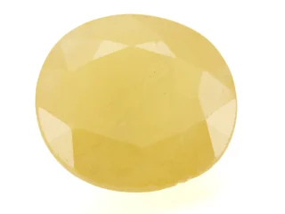 Original Pukhraj Stone 7.69 Ratti (7.00 Carat) Yellow Sapphire showcasing bold brilliance