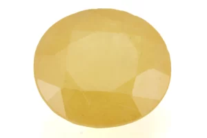 Natural Nizerian Yellow Sapphire 7.10 Carat / 7.80 Ratti Front View