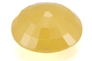 Natural Nizerian Yellow Sapphire 7.10 Carat / 7.80 Ratti Back View