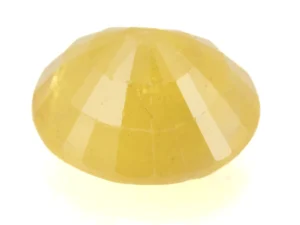 Natural Nizerian Yellow Sapphire 7.10 Carat / 7.80 Ratti Back View