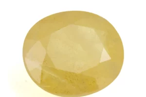 Natural Nizerian Yellow Sapphire 7.15 Carat / 7.86 Ratti Front View