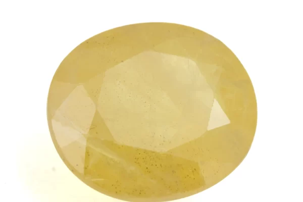 Natural Nizerian Yellow Sapphire 7.15 Carat / 7.86 Ratti Front View