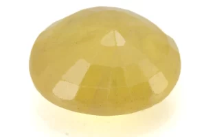 Natural Nizerian Yellow Sapphire 7.15 Carat / 7.86 Ratti Back View