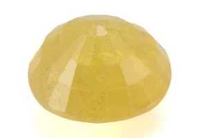 Natural Nizerian Yellow Sapphire 7.25 Carat / 7.98 Ratti Back View