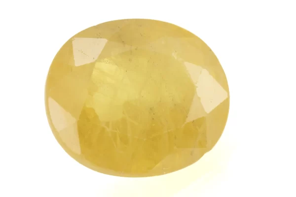 Original Pukhraj Stone 8.19 Ratti (7.45 Carat) Yellow Sapphire showcasing luxurious brilliance