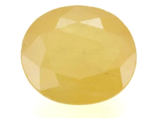 Original Pukhraj Stone 8.24 Ratti (7.50 Carat) Yellow Sapphire - Nigerian showcasing vibrant yellow color