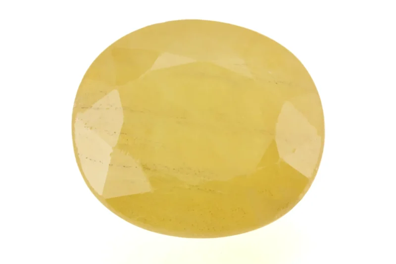 Original Pukhraj Stone 8.30 Ratti (7.55 Carat) Yellow Sapphire showcasing vibrant opulence