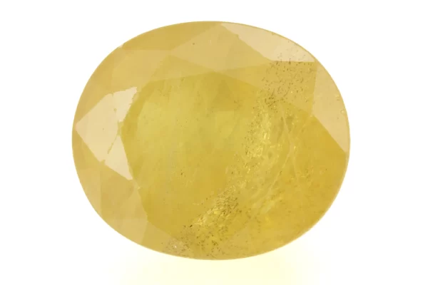 Natural Nizerian Yellow Sapphire 7.65 Carat / 8.41 Ratti Front View